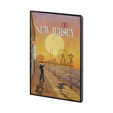 New Jersey Go USA (SM) by Mercana Studio a Hand Embellished Decograph Framed Art Print from Mercana - Luna Furniture