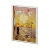 New Jersey Go USA (L) by Mercana Studio a Hand Embellished Decograph Framed Art Print from Mercana - Luna Furniture
