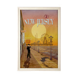 New Jersey Go USA (XL) by Mercana Studio a Hand Embellished Decograph Framed Art Print under Glass from Mercana - Luna Furniture