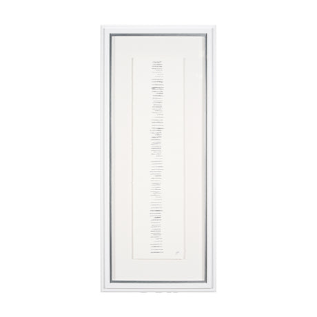 Random Lines Silver by Studio M a handmade Original Framed Artwork under Glass from Mercana - Luna Furniture