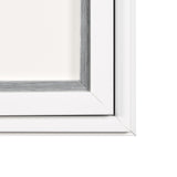 Random Lines Silver by Studio M a handmade Original Framed Artwork under Glass from Mercana - Luna Furniture