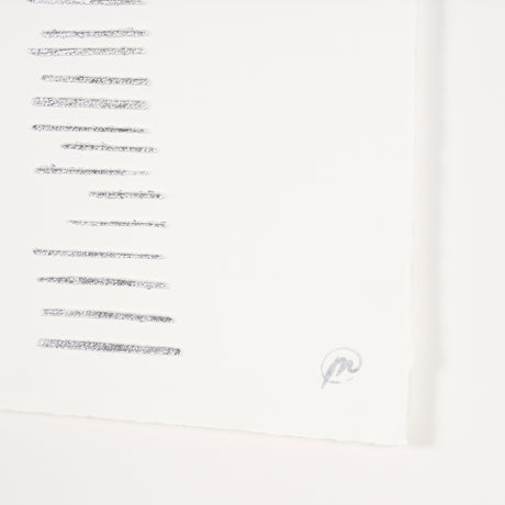 Random Lines Silver by Studio M a handmade Original Framed Artwork under Glass from Mercana - Luna Furniture