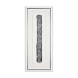 Random Lines Silver Flood by Studio M a Handmade Original Framed Artwork under Glass from Mercana - Luna Furniture