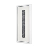 Random Lines Silver Flood by Studio M a Handmade Original Framed Artwork under Glass from Mercana - Luna Furniture