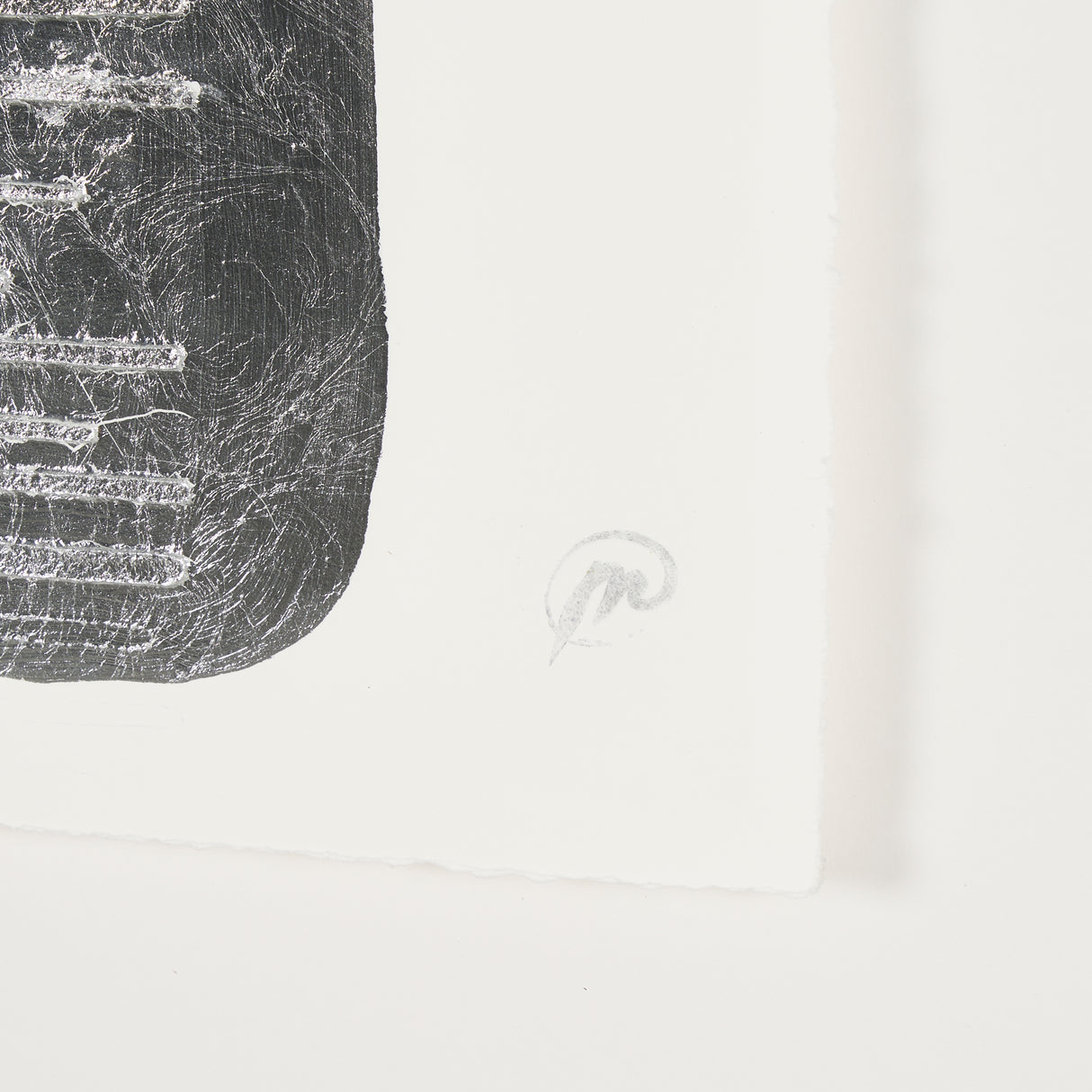 Random Lines Silver Flood by Studio M a Handmade Original Framed Artwork under Glass from Mercana - Luna Furniture