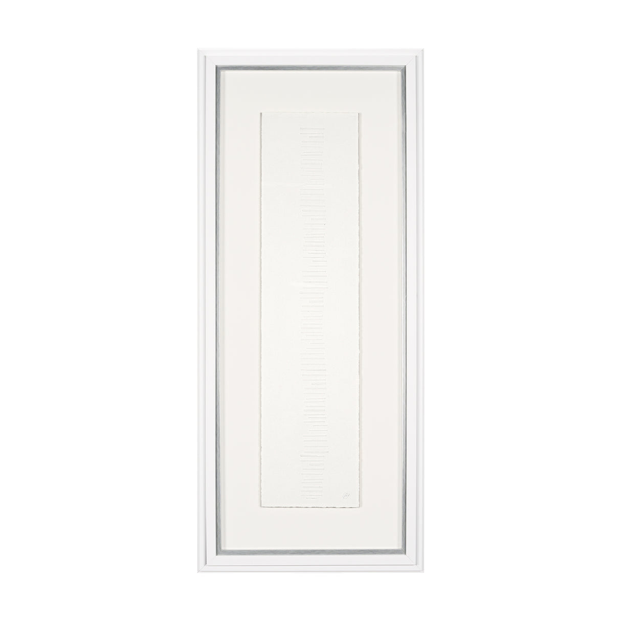 Random Lines White by Studio M a handmade Original Framed Artwork under Glass from Mercana - Luna Furniture