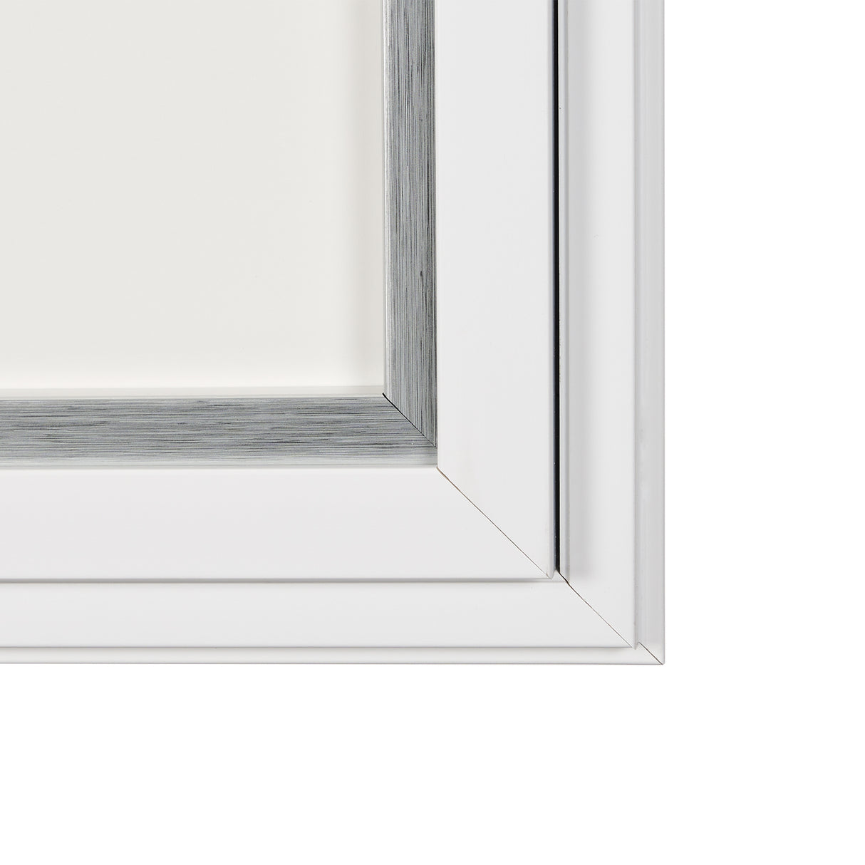 Random Lines White by Studio M a handmade Original Framed Artwork under Glass from Mercana - Luna Furniture