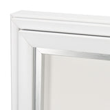 Random Lines White by Studio M a handmade Original Framed Artwork under Glass from Mercana - Luna Furniture