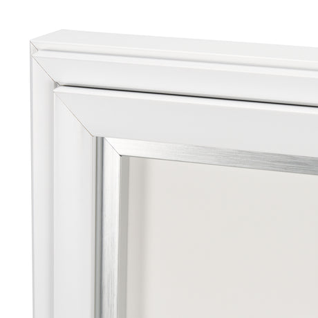 Random Lines White by Studio M a handmade Original Framed Artwork under Glass from Mercana - Luna Furniture