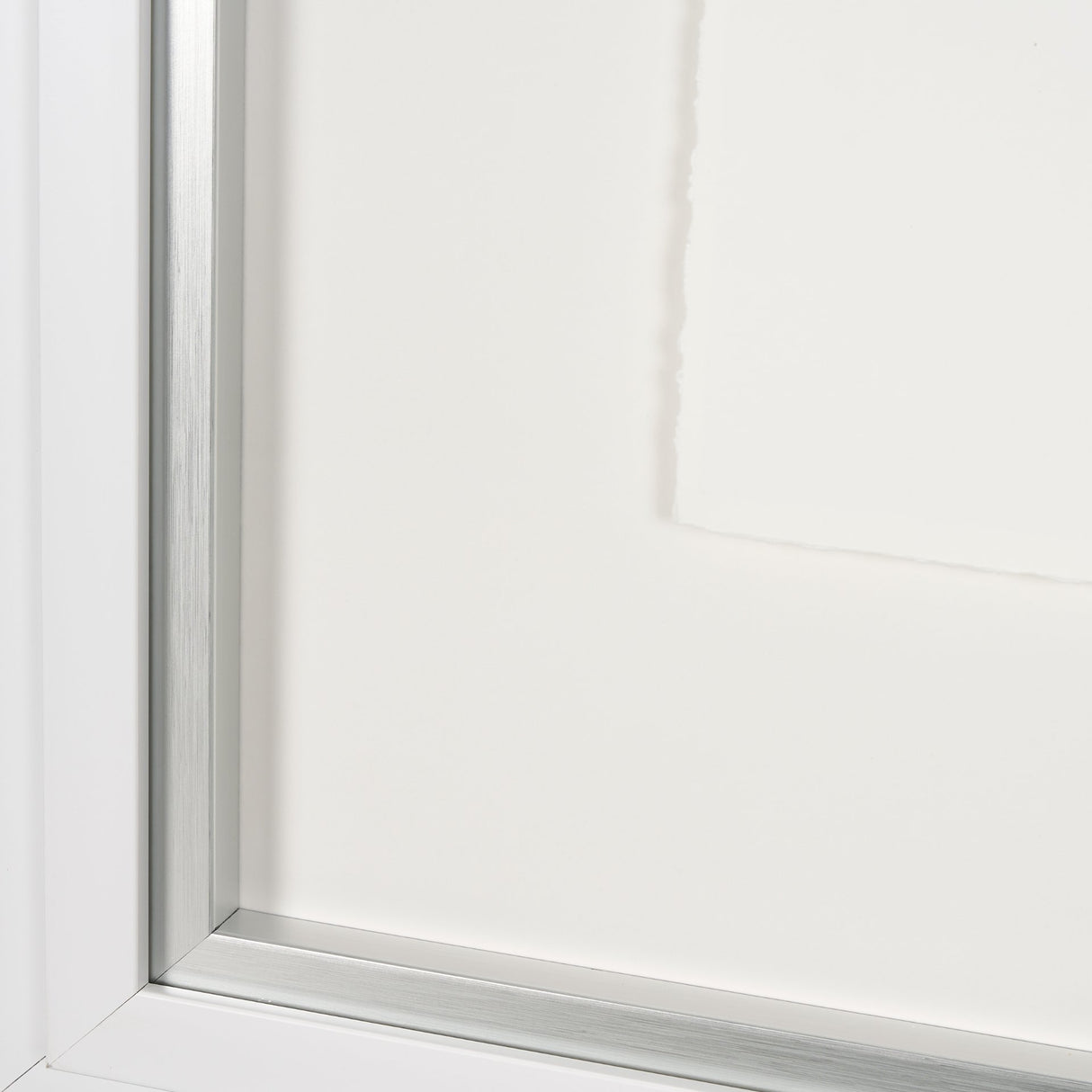 Random Lines White by Studio M a handmade Original Framed Artwork under Glass from Mercana - Luna Furniture