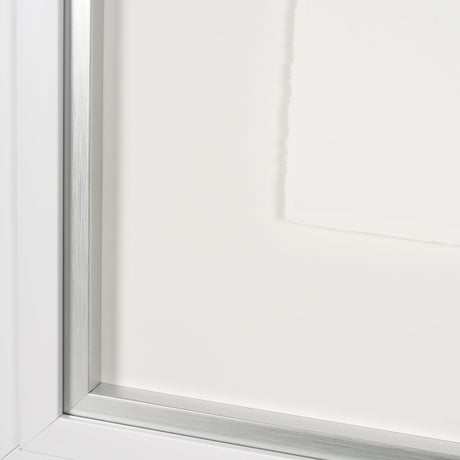 Random Lines White by Studio M a handmade Original Framed Artwork under Glass from Mercana - Luna Furniture