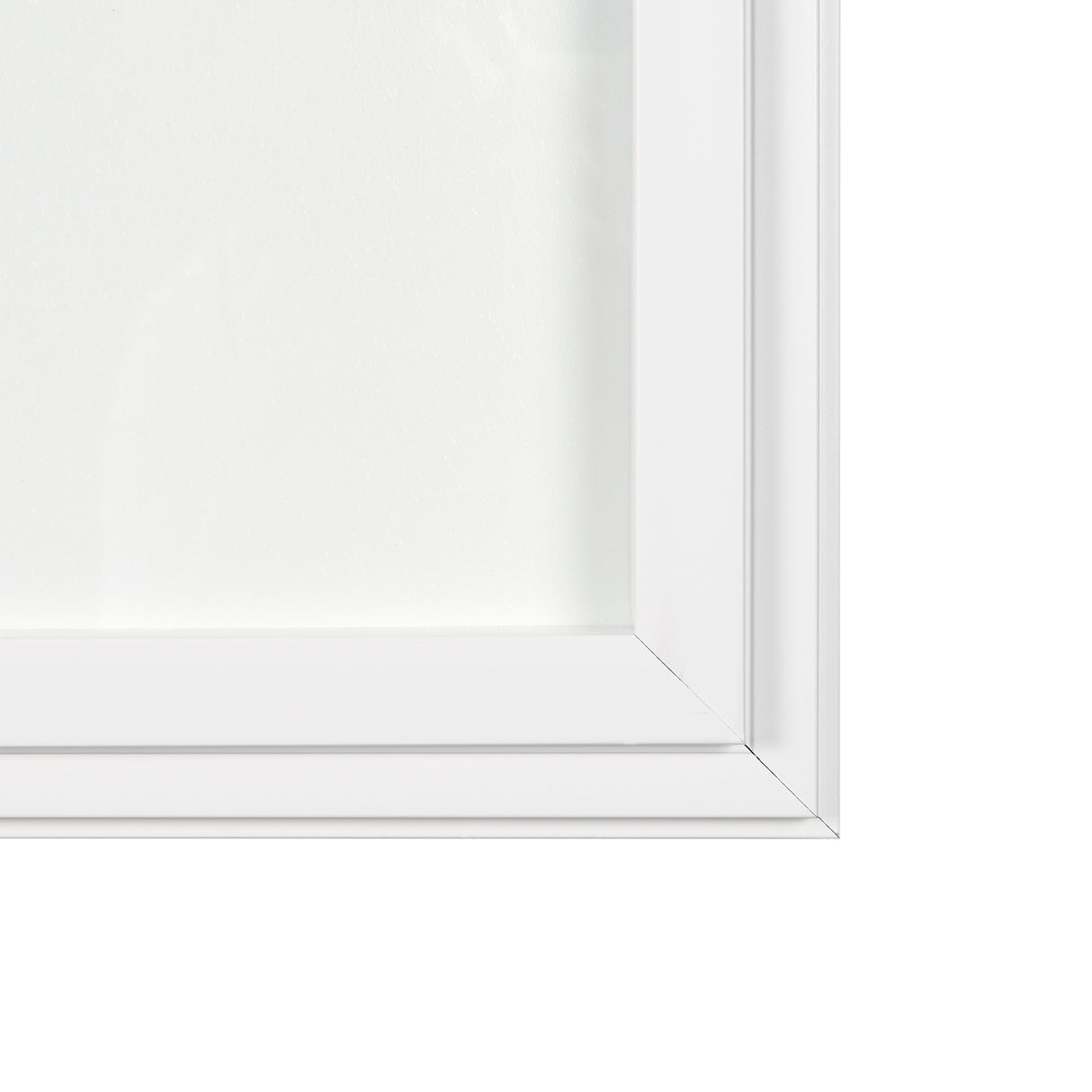 Equal Quadrants White by Studio M a handmade Original Framed 3D Textured Artwork under Glass from Mercana - Luna Furniture