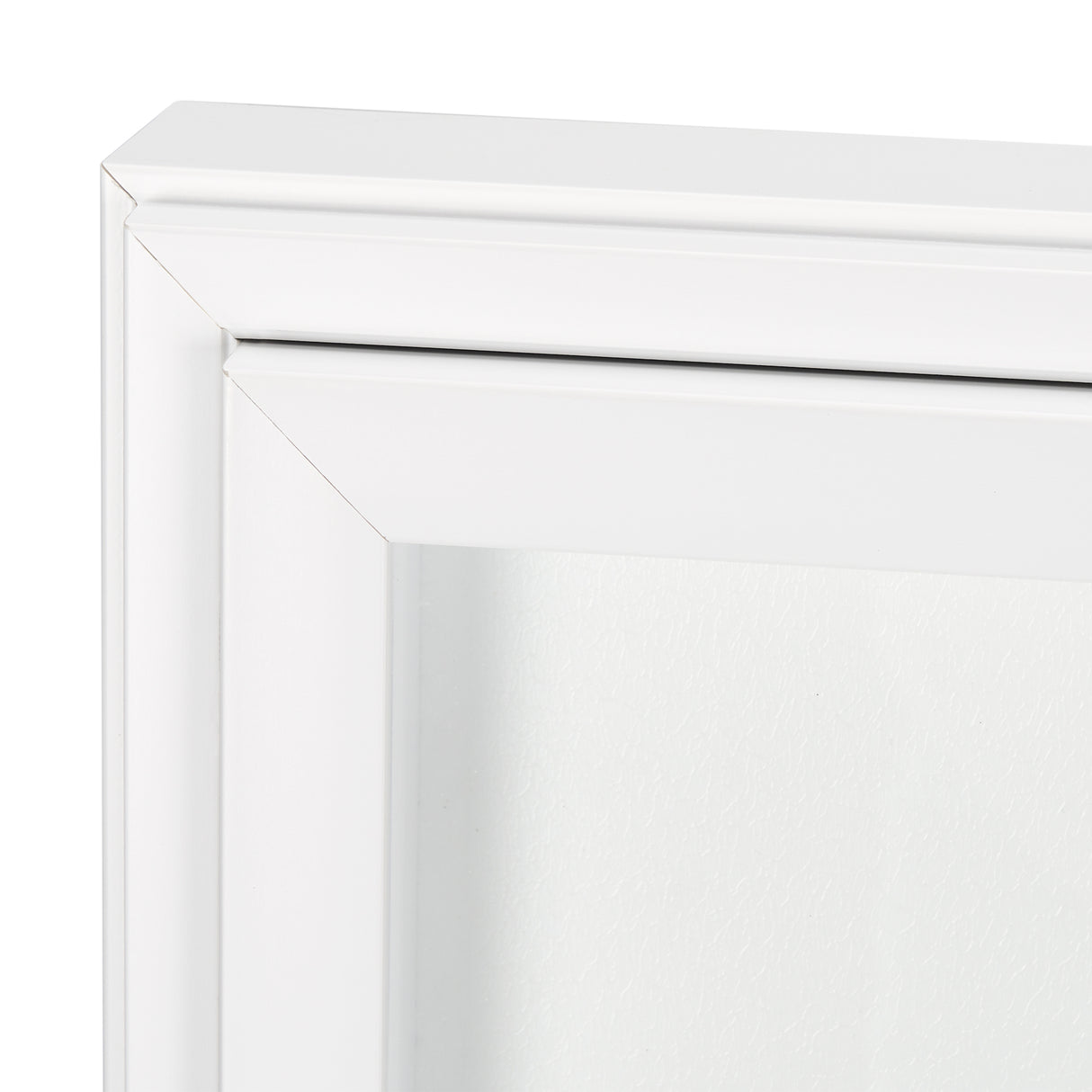Equal Quadrants White by Studio M a handmade Original Framed 3D Textured Artwork under Glass from Mercana - Luna Furniture