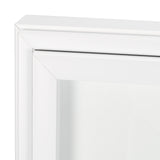 Equal Quadrants White by Studio M a handmade Original Framed 3D Textured Artwork under Glass from Mercana - Luna Furniture