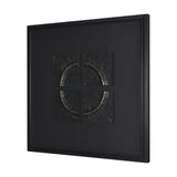 Equal Quadrants Black by Studio M a handmade Original Framed 3D Textured Artwork under Glass from Mercana - Luna Furniture