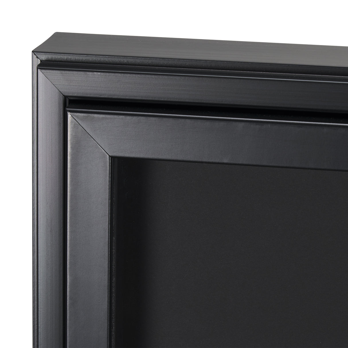 Equal Quadrants Black by Studio M a handmade Original Framed 3D Textured Artwork under Glass from Mercana - Luna Furniture