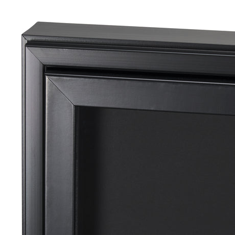 Equal Quadrants Black by Studio M a handmade Original Framed 3D Textured Artwork under Glass from Mercana - Luna Furniture