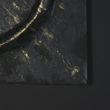 Equal Quadrants Black by Studio M a handmade Original Framed 3D Textured Artwork under Glass from Mercana - Luna Furniture