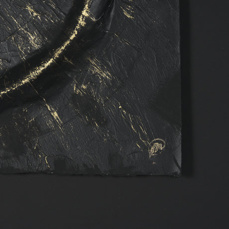 Equal Quadrants Black by Studio M a handmade Original Framed 3D Textured Artwork under Glass from Mercana - Luna Furniture