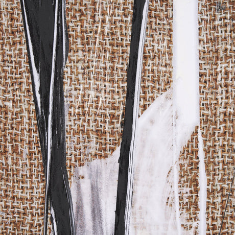 Meshy I by Mercana Studio a Hand Embellished Textured Framed Art Print from Mercana - Luna Furniture