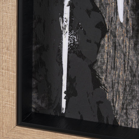 Meshy II by Mercana Studio a Hand Embellished Textured Framed Art Print from Mercana - Luna Furniture