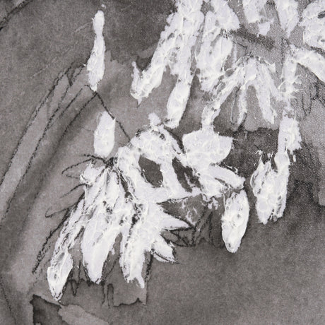 Wildflowers I Charcoal by Mercana Studio a Hand Embellished Textured Framed Art Print from Mercana - Luna Furniture