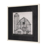 Barn Buildings I by Mercana Studio a Hand Embellished Textured Framed Art Print Matted under Glass from Mercana - Luna Furniture