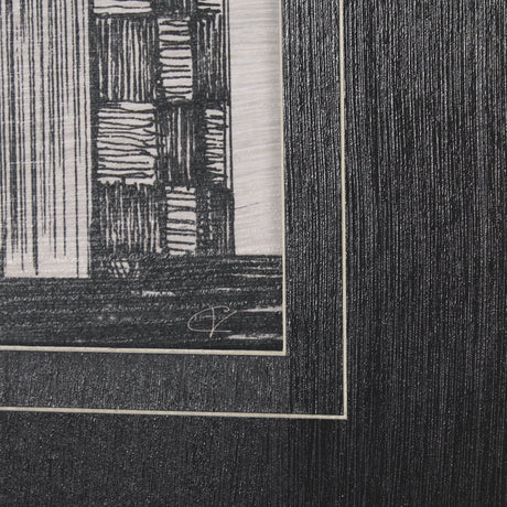 Barn Buildings I by Mercana Studio a Hand Embellished Textured Framed Art Print Matted under Glass from Mercana - Luna Furniture