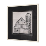 Barn Buildings II by Mercana Studio a Hand Embellished Textured Framed Art Print Matted under Glass from Mercana - Luna Furniture