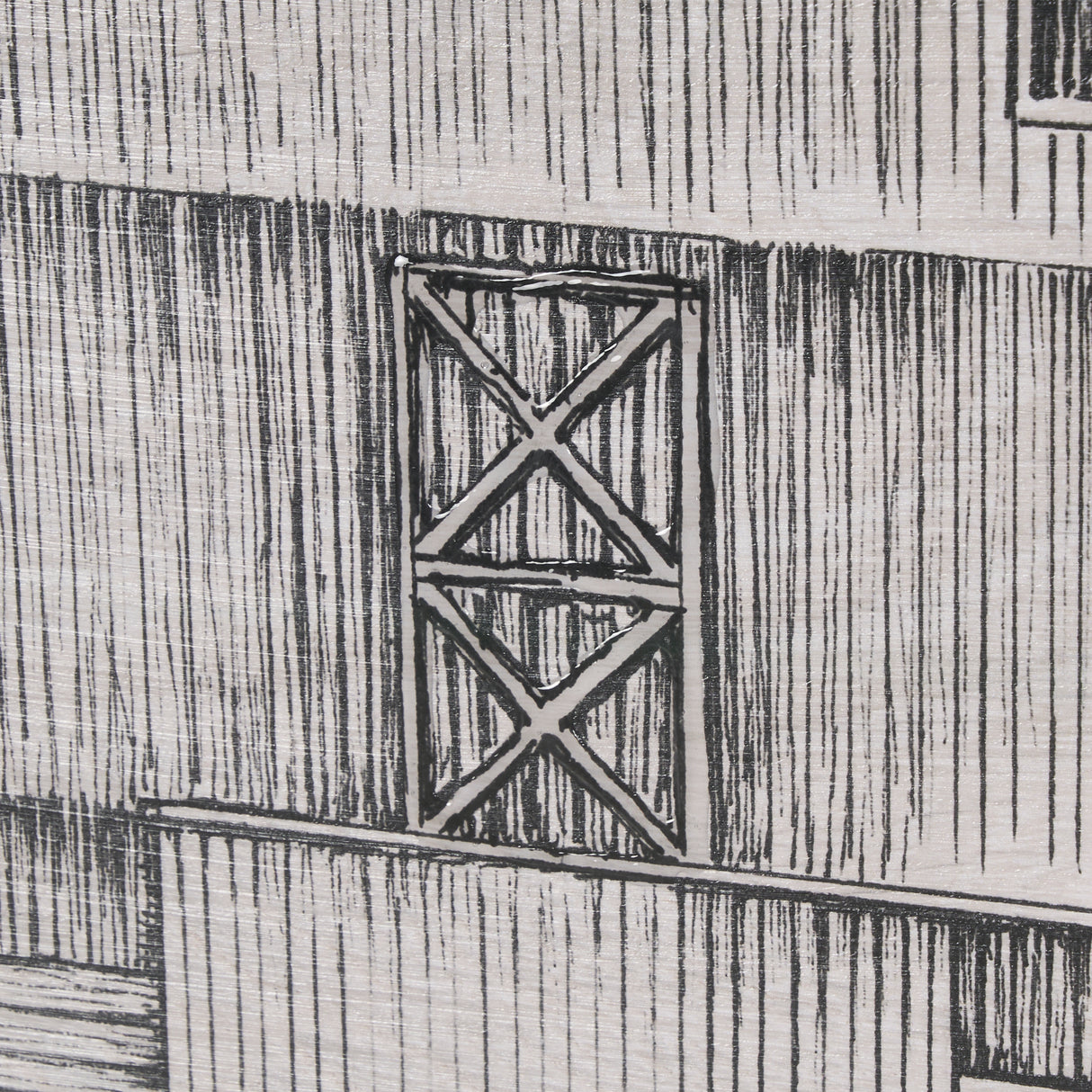 Barn Buildings II by Mercana Studio a Hand Embellished Textured Framed Art Print Matted under Glass from Mercana - Luna Furniture