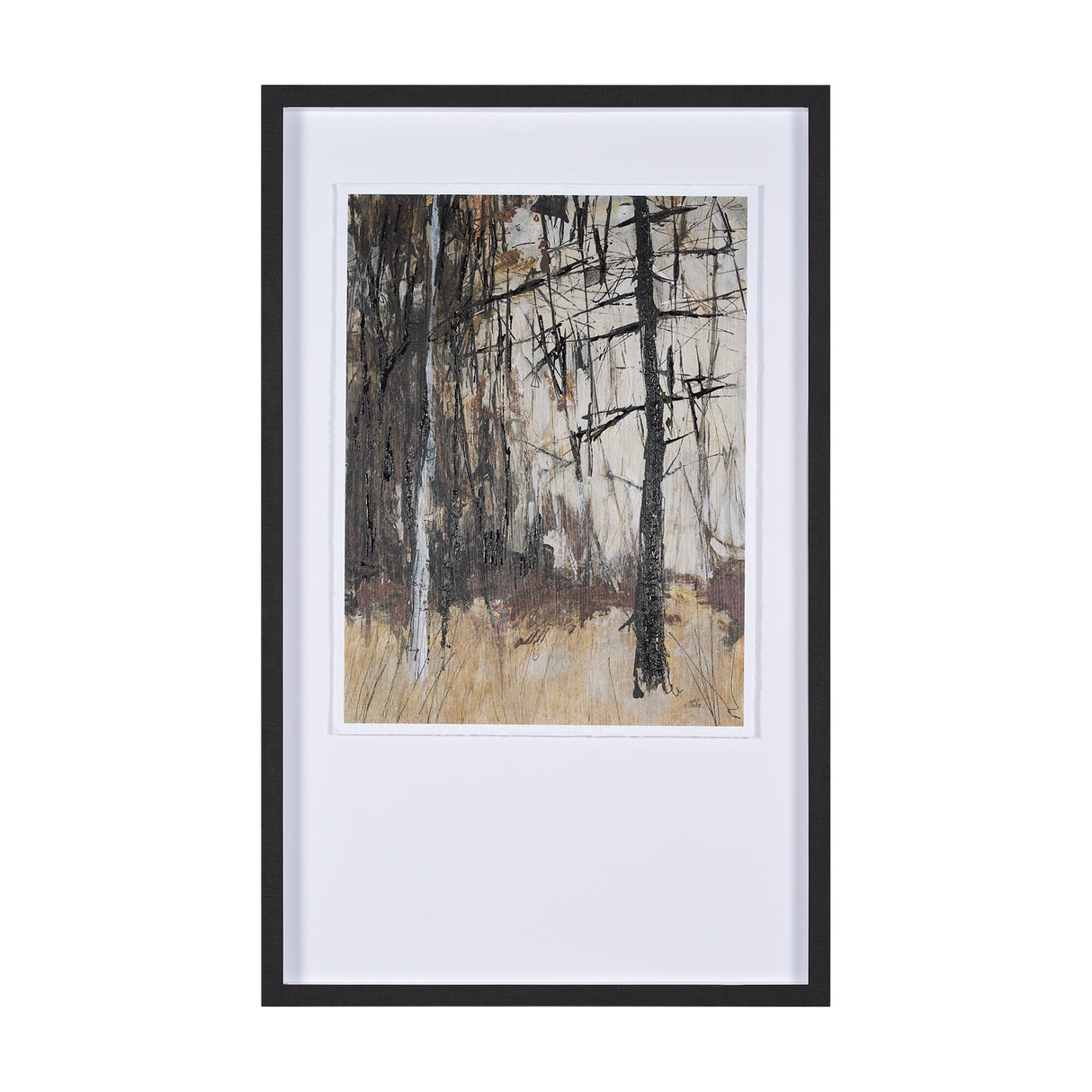 Forest View II by Mercana Studio a Hand Embellished Textured Framed Art Print Matted under Glass from Mercana - Luna Furniture