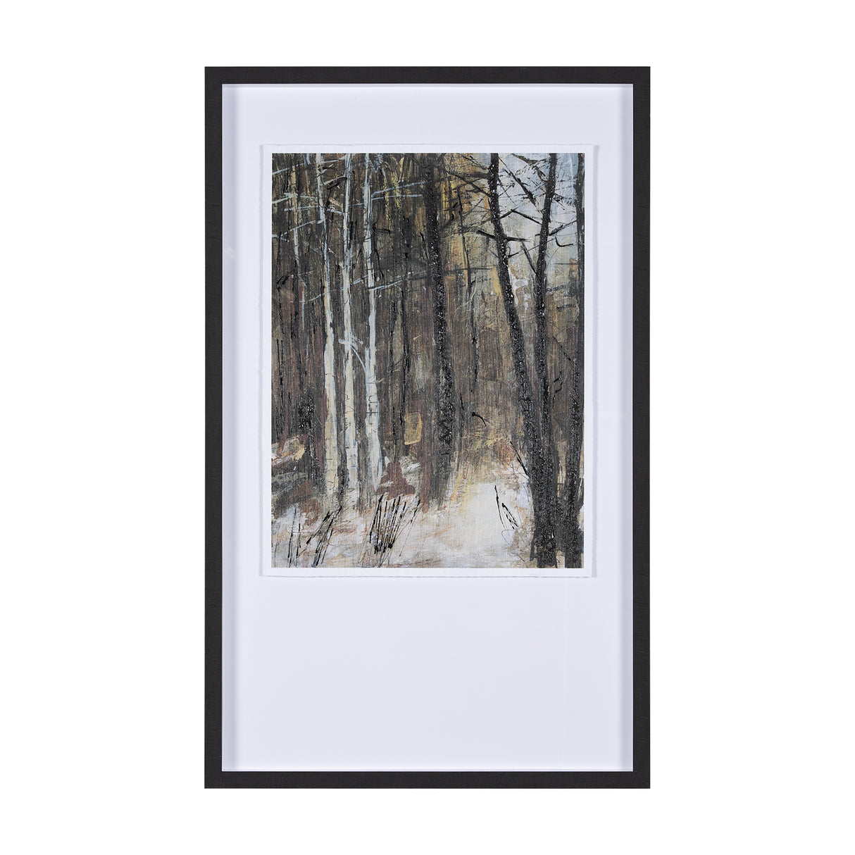 Forest View IV by Mercana Studio a Hand Embellished Textured Framed Art Print Matted under Glass from Mercana - Luna Furniture