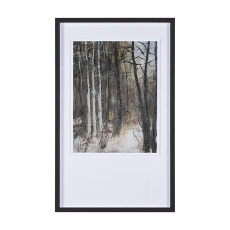 Forest View IV by Mercana Studio a Hand Embellished Textured Framed Art Print Matted under Glass from Mercana - Luna Furniture