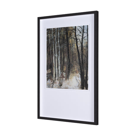 Forest View IV by Mercana Studio a Hand Embellished Textured Framed Art Print Matted under Glass from Mercana - Luna Furniture