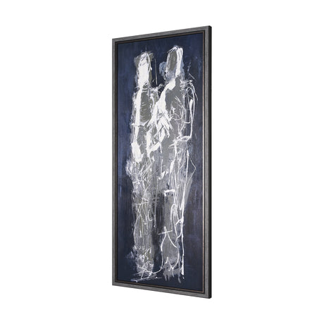 Gathering III by Mercana Studio a Hand Embellished Textured Framed Art Print from Mercana - Luna Furniture