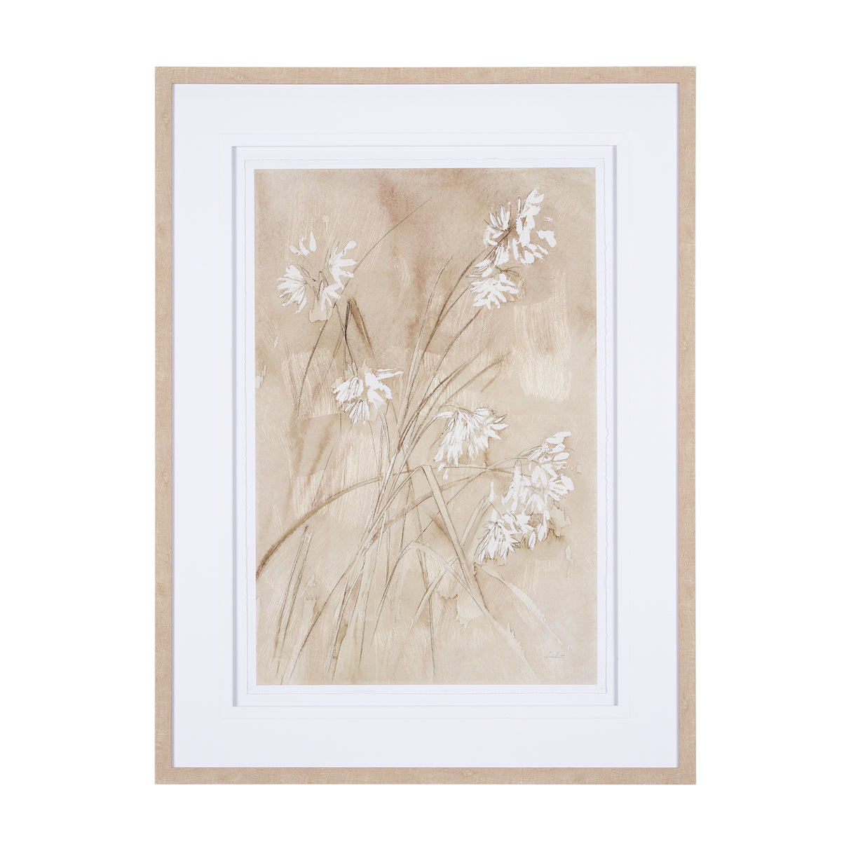 Wildflower I by Mercana Studio a Hand Embellished Textured Framed Art Print Matted under Glass from Mercana - Luna Furniture