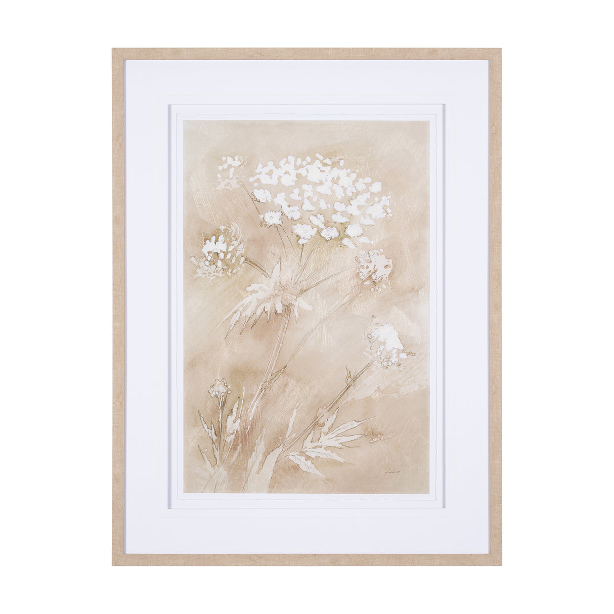 Wildflower II by Mercana Studio a Hand Embellished Textured Framed Art Print Matted under Glass from Mercana - Luna Furniture