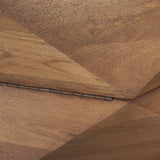 Arreto 36" Hexagonal Hinged Solid Wood Top and Base Coffee Table from Mercana - Luna Furniture