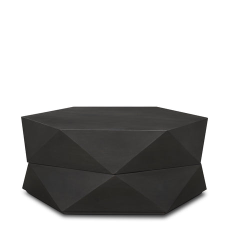 Arreto 36" Hexagonal Hinged Solid Wood Top and Base Coffee Table from Mercana - Luna Furniture