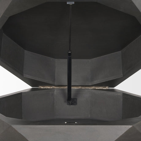 Arreto 36" Hexagonal Hinged Solid Wood Top and Base Coffee Table from Mercana - Luna Furniture
