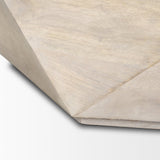 Arreto 36" Hexagonal Hinged Solid Wood Top and Base Coffee Table from Mercana - Luna Furniture