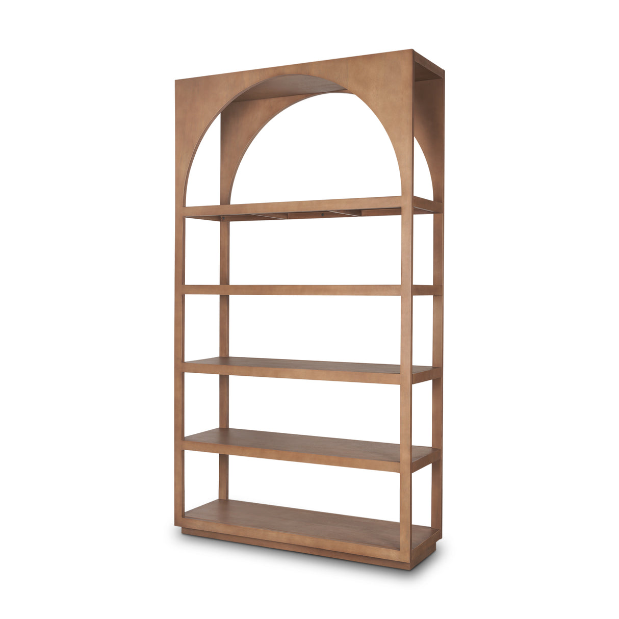 Bela Arched Shelving Unit Medium Brown Wood from Mercana - Luna Furniture