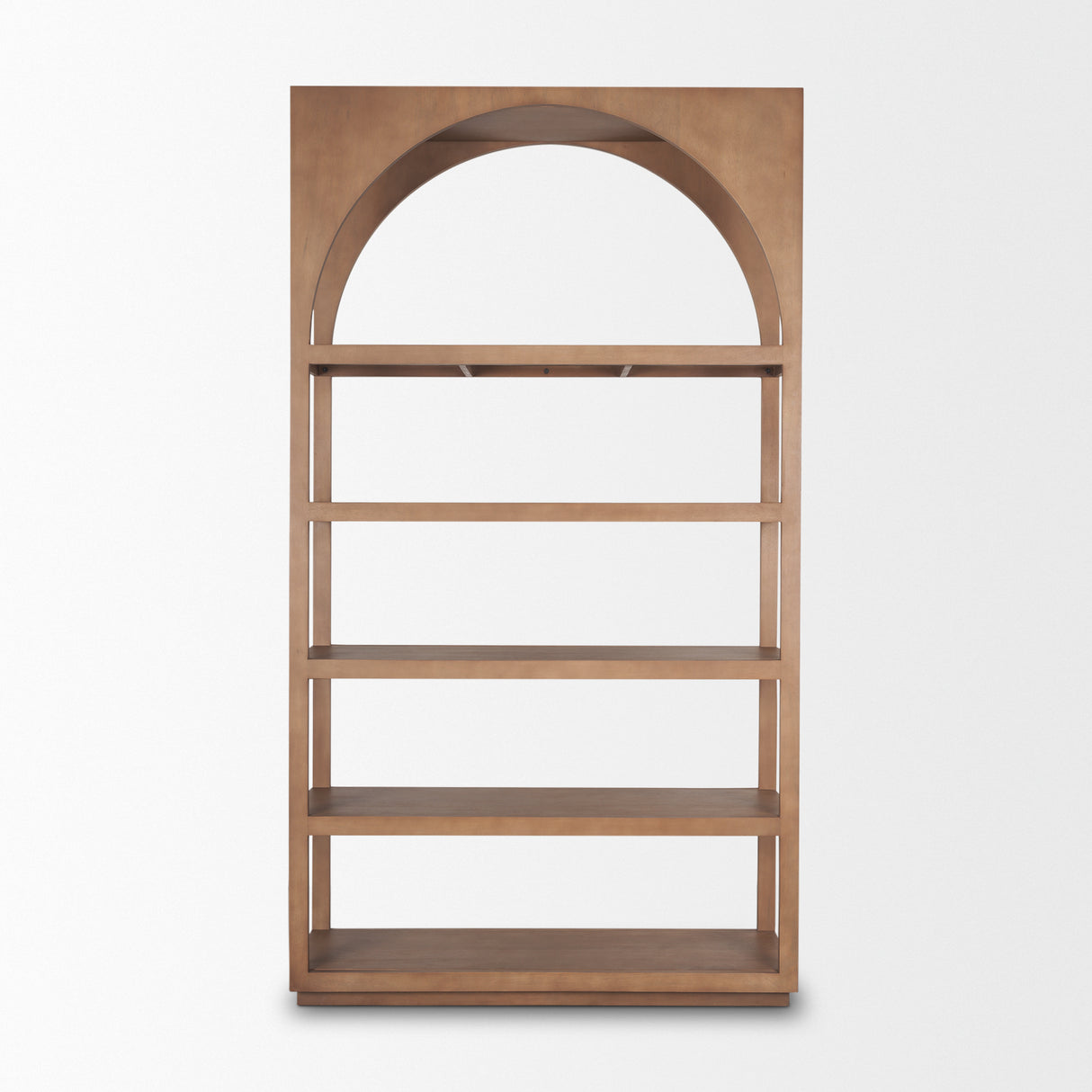 Bela Arched Shelving Unit Medium Brown Wood from Mercana - Luna Furniture