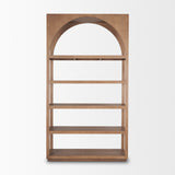 Bela Arched Shelving Unit Medium Brown Wood from Mercana - Luna Furniture
