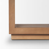 Bela Large Medium Brown Wood Arched Console Table from Mercana - Luna Furniture