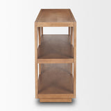 Bela Small Arched Console Table Medium Brown Wood from Mercana - Luna Furniture