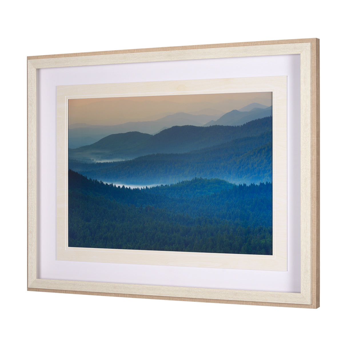 Mountain Fade by Staffan Widstrand a Hand Embellished Textured Framed Art Photo Matted under Glass from Mercana - Luna Furniture