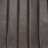 Meritt 37"H Black Faux-Leather Seat W/ Black Metal Frame Stool from Mercana - Luna Furniture