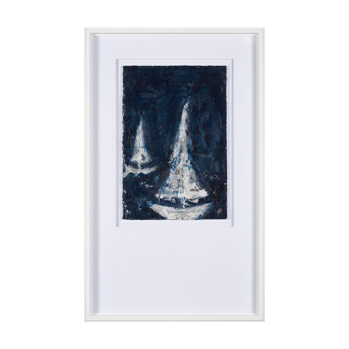 Paper Boats I by Studio M a Framed Art Print Matted under Glass from Mercana - Luna Furniture