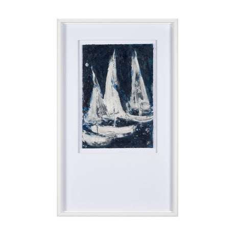 Paper Boats II by Studio M a Framed Art Print Matted under Glass from Mercana - Luna Furniture
